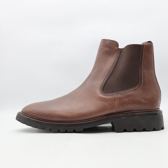Thursday Everyday Boots Legend Chelsea Men's 13 Brown Leather Boots Pull On - Picture 4 of 10